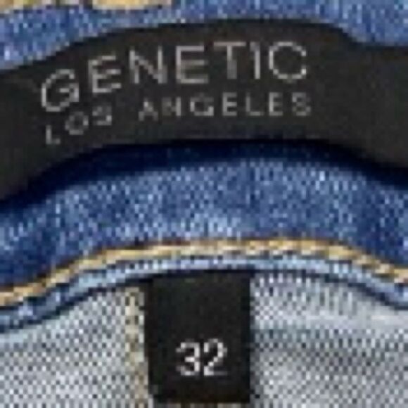 Genetic Los Angeles Vintage Jagger Flare Jeans 32x34 Stretch Lace-Up NWT - Picture 3 of 15